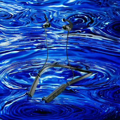 QPG STORE Rokerz 235 Pro Wireless Bluetooth Neckband(0.1857 Bluetooth(Black, In the Ear)