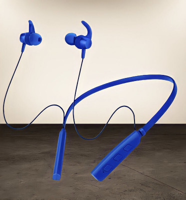 GPQ STORE Rokerz 235 Pro Wireless Bluetooth Neckband(0B.167 Bluetooth(Blue, In the Ear)