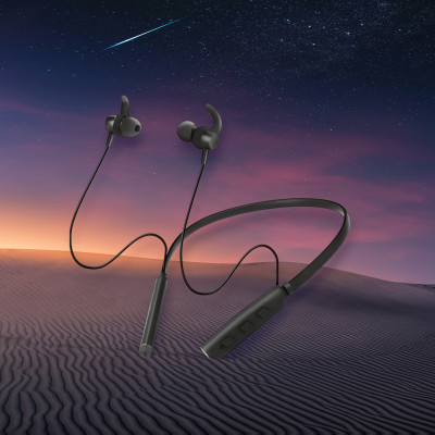 GPQ STORE Rokerz 235 Pro Wireless Bluetooth Neckband(0.4041 Bluetooth(Black, In the Ear)