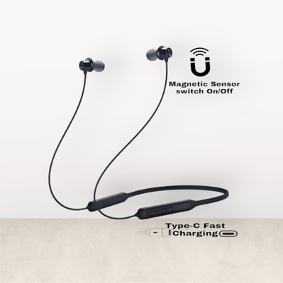 TWS Advanced Bluetooth Neckband - Latest Wireless Tech, Enhanced Bass_GP Bluetooth & Wired(Black, In the Ear)