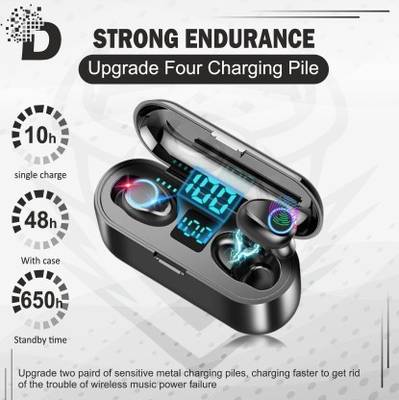 YAMAY Headphone Earbuds Earbuds F9 with 2000 mAh Power Bank
