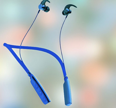 QPG STORE Rokerz 235 Pro Wireless Bluetooth Neckband(0B.201 Bluetooth(Blue, In the Ear)