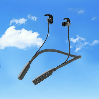 GPQ STORE Rokerz 235 Pro Wireless Bluetooth Neckband(0.1696 Bluetooth(Black, In the Ear)
