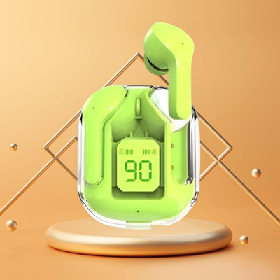 Clairbell Earbuds Max UltraPods Transparent Charging Case With LED Digital Display K279 Bluetooth(Multicolor, In the Ear)