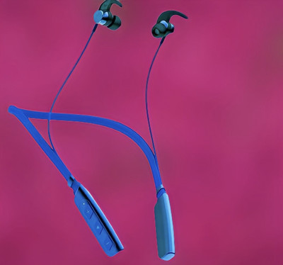 GPQ STORE Rokerz 235 Pro Wireless Bluetooth Neckband(0B.801 Bluetooth(Blue, In the Ear)