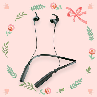 GPQ STORE Rokerz 235 Pro Wireless Bluetooth Neckband(0.2132 Bluetooth(Black, In the Ear)