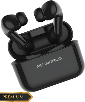 NS WORLD X3 Airbuds Tws |Max Power| HD Sound | BT Earbuds |Mic & Touch Controls Headphone Bluetooth(Thunder Black, True Wireless)