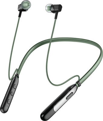 FoxProx FPX Crystal Sound Wireless Neckband | Pure Clarity with Powerful Bass | 48 Hours Bluetooth(Green, In the Ear)