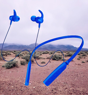 GPQ STORE Rokerz 235 Pro Wireless Bluetooth Neckband(0B.231 Bluetooth(Blue, In the Ear)