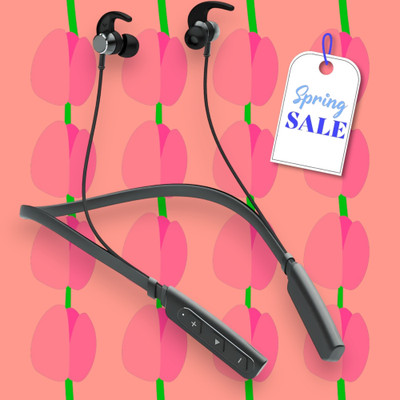 GPQ STORE Rokerz 235 Pro Wireless Bluetooth Neckband(0.999 Bluetooth(Black, In the Ear)