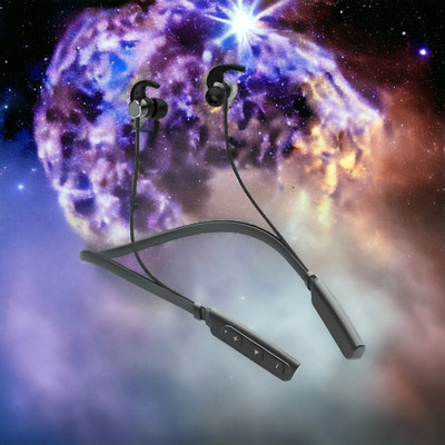 GPQ STORE Rokerz 235 Pro Wireless Bluetooth Neckband(0.812 Bluetooth(Black, In the Ear)