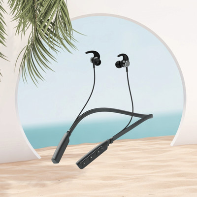 GPQ STORE Rokerz 235 Pro Wireless Bluetooth Neckband(0.1669 Bluetooth(Black, In the Ear)