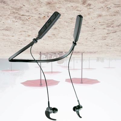QPG STORE Rokerz 235 Pro Wireless Bluetooth Neckband(0.2789 Bluetooth(Black, In the Ear)