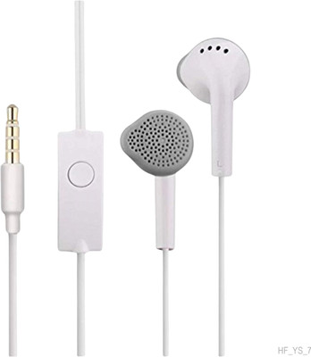 YS - Ergonomic Fit with 3.5mm Jack Wired Earphone Wired Headset(White, In the Ear)