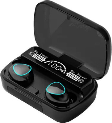 Worricow Trending earbuds Tws true wireless with power bank Bluetooth without Bluetooth Gaming(Black, In the Ear)