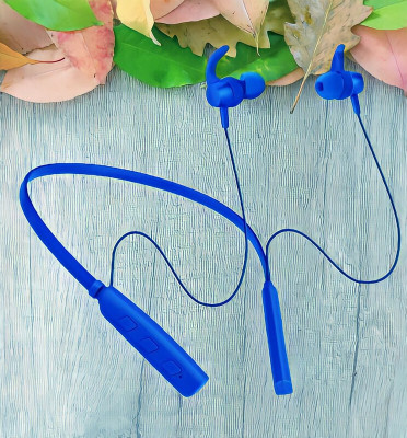 GPQ STORE Rokerz 235 Pro Wireless Bluetooth Neckband(0B.44 Bluetooth(Blue, In the Ear)