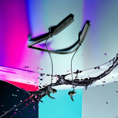 GPQ STORE Rokerz 235 Pro Wireless Bluetooth Neckband(0.3270 Bluetooth(Black, In the Ear)