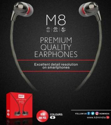 KDM M8 Universal wire Earphone Wired Headset