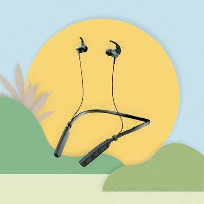 QPG STORE Rokerz 235 Pro Wireless Bluetooth Neckband(0.1699 Bluetooth(Black, In the Ear)