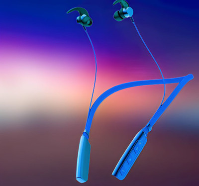 QPG STORE Rokerz 235 Pro Wireless Bluetooth Neckband(0B.173 Bluetooth(Blue, In the Ear)