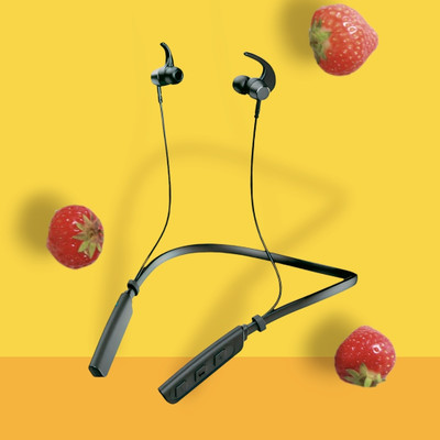GPQ STORE Rokerz 235 Pro Wireless Bluetooth Neckband(0.1978 Bluetooth(Black, In the Ear)