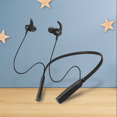 GPQ STORE Rokerz 235 Pro Wireless Bluetooth Neckband(0.4286 Bluetooth(Black, In the Ear)