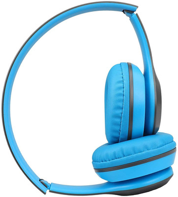 RENTOOR P47 PORTABLE GAMING SPORTS ULTRA DAYNMIC BEAT SOUND HEADPHONE Bluetooth(Blue, On the Ear)