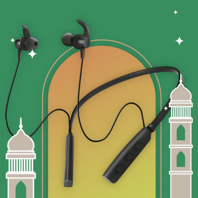 GPQ STORE Rokerz 235 Pro Wireless Bluetooth Neckband(0.4409 Bluetooth(Black, In the Ear)