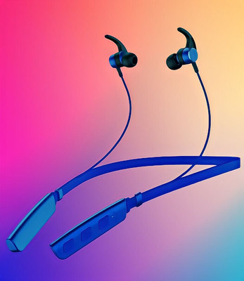 GPQ STORE Rokerz 235 Pro Wireless Bluetooth Neckband(B.0.423 Bluetooth(Blue, In the Ear)