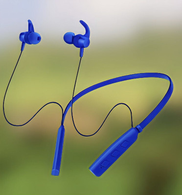 GPQ STORE Rokerz 235 Pro Wireless Bluetooth Neckband(B.0.205 Bluetooth(Blue, In the Ear)