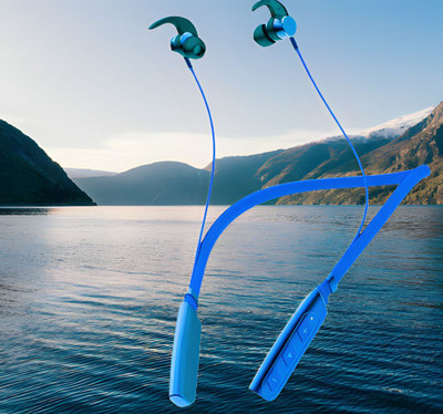 QPG STORE Rokerz 235 Pro Wireless Bluetooth Neckband(0B.23 Bluetooth(Blue, In the Ear)