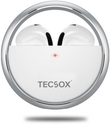 TecSox Pearl Wireless Earbuds| IPX| 20hrs Best Low Latency TWS| Bluetooth Headset(White, True Wireless)