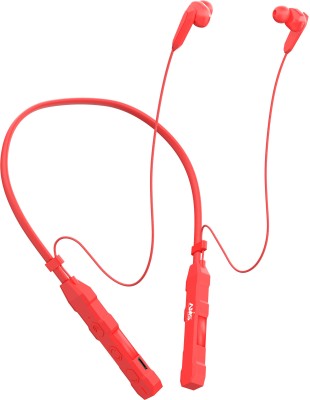 Boom NB19 Wireless Neckband and 30hrs Playtime withStereo sound Bluetooth Gaming Headset(Red, In the Ear)