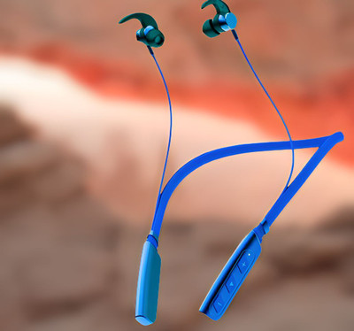 GPQ STORE Rokerz 235 Pro Wireless Bluetooth Neckband(0B.843 Bluetooth(Blue, In the Ear)