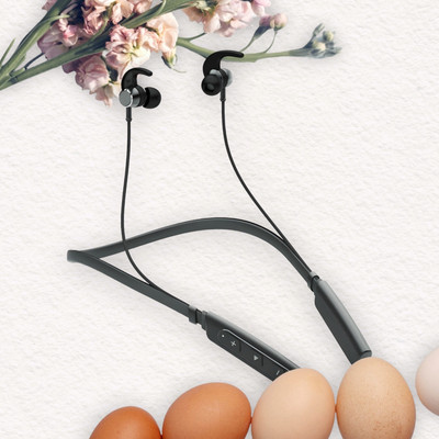 QPG STORE Rokerz 235 Pro Wireless Bluetooth Neckband(0.937 Bluetooth(Black, In the Ear)