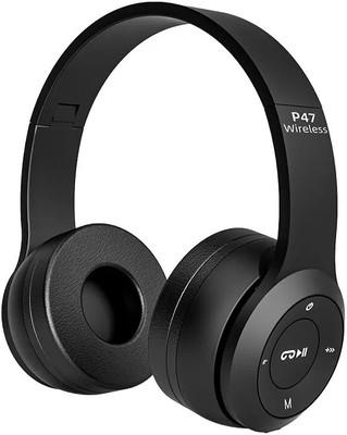 P47 Wireless Bluetooth Headphones with Volume ContrOL JHD2 Bluetooth Headset(multi, True Wireless)