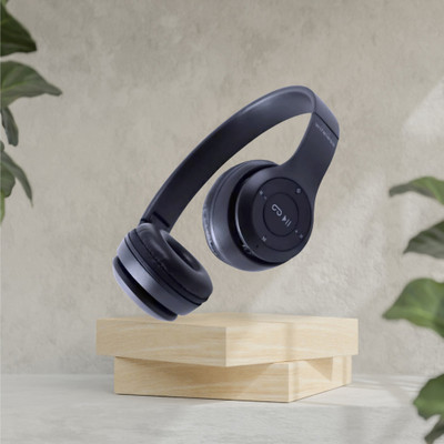 TWS Gaming Wireless Headset with Deep Strong Bass & Around-Ear Fit_QD Bluetooth & Wired(Black, On the Ear)