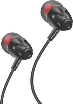 SIGNATIZE Wired in-Ear with Superior Sound, Playtime,Earphones with Bluetooth Wired Headset(Black, In the Ear)