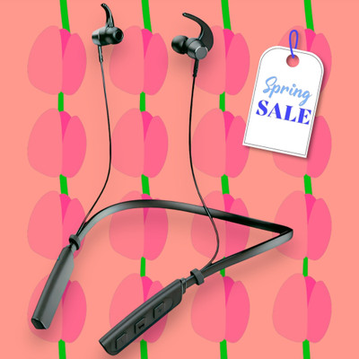 GPQ STORE Rokerz 235 Pro Wireless Bluetooth Neckband(0.2227 Bluetooth(Black, In the Ear)