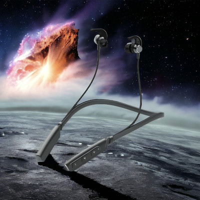 QPG STORE Rokerz 235 Pro Wireless Bluetooth Neckband(0.63 Bluetooth(Black, In the Ear)