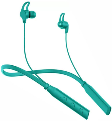 JVFIRE Wireless Stereo BT Neckband With Calling Vibartion And Type-C Bluetooth(Green, In the Ear)
