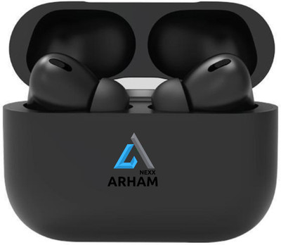 NEXX ARHAM TWS BLUETOOTH HEADSET WIRELESS TWINS WITH GOOD BACKUP AND GOOD SOUND QUALITY Bluetooth(Black, In the Ear)