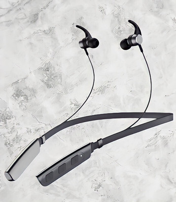 GPQ STORE Rokerz 235 Pro Wireless Bluetooth Neckband(0.96 Bluetooth(Black, In the Ear)