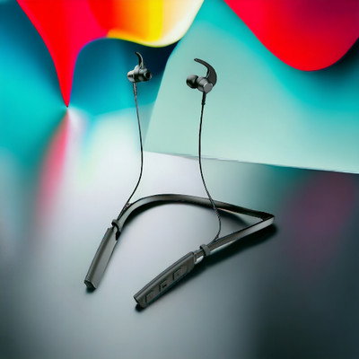 QPG STORE Rokerz 235 Pro Wireless Bluetooth Neckband(0.1243 Bluetooth(Black, In the Ear)