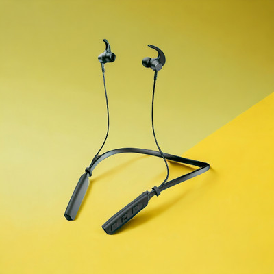 GPQ STORE Rokerz 235 Pro Wireless Bluetooth Neckband(0.2188 Bluetooth(Black, In the Ear)