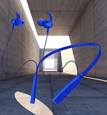 GPQ STORE Rokerz 235 Pro Wireless Bluetooth Neckband(0B.251 Bluetooth(Blue, In the Ear)