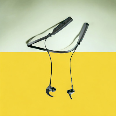 QPG STORE Rokerz 235 Pro Wireless Bluetooth Neckband(0.2689 Bluetooth(Black, In the Ear)