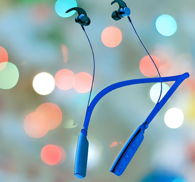 QPG STORE Rokerz 235 Pro Wireless Bluetooth Neckband(0B.155 Bluetooth(Blue, In the Ear)