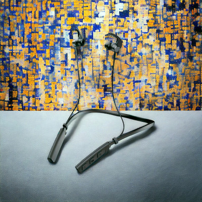 GPQ STORE Rokerz 235 Pro Wireless Bluetooth Neckband(0.2109 Bluetooth(Black, In the Ear)