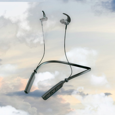 QPG STORE Rokerz 235 Pro Wireless Bluetooth Neckband(0.1233 Bluetooth(Black, In the Ear)